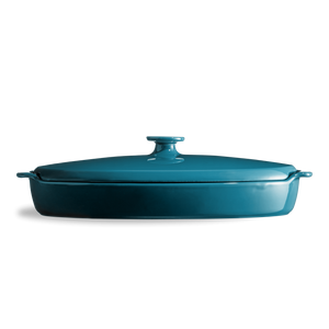 Pesciera "Plat Papillote" Emile Henry Bleu Calanque