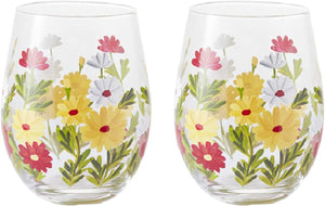 Set 2 bicchieri tumbler Livellara Flora "Prato in Fiore"