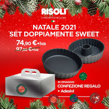 Carica l&#39;immagine nel visualizzatore di Gallery, Set regalo Stampo ciambellone e tortiera Risolì Royal D&#39;Alù Black Plus - PREZZO OUTLET -
