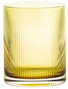 Bicchiere tumbler in vetro Livellara Rigatino vari colori