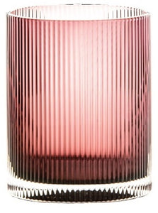 Bicchiere tumbler in vetro Livellara Rigatino vari colori
