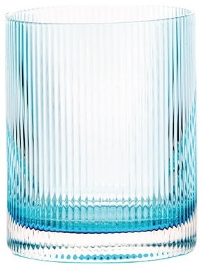 Bicchiere tumbler in vetro Livellara Rigatino vari colori
