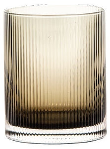Bicchiere tumbler in vetro Livellara Rigatino vari colori