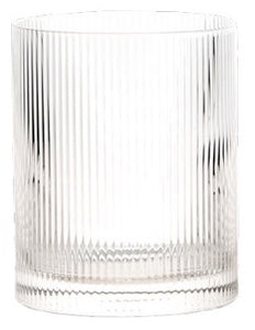 Bicchiere tumbler in vetro Livellara Rigatino vari colori