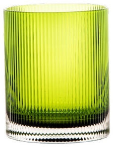 Bicchiere tumbler in vetro Livellara Rigatino vari colori