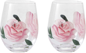 Set 2 bicchieri tumbler Livellara Flora "Rosa"