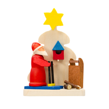 Carica l&#39;immagine nel visualizzatore di Gallery, Decorazione in legno Babbo Natale vari soggetti Graupner Holzminiaturen

