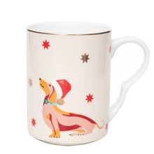 Carica l&#39;immagine nel visualizzatore di Gallery, Tazza Yvonne Ellen Sausage Dog Mug Christmas Edition

