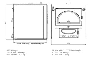 Forno a legna CLEMENTI SUPER MASTER incasso
