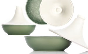 Tajine in alluminio pressofuso e ceramica RISOLÌ DR GREEN