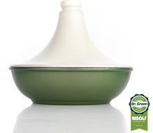 Carica l&#39;immagine nel visualizzatore di Gallery, Tajine in alluminio pressofuso e ceramica RISOLÌ DR GREEN
