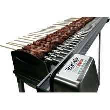 Carica l&#39;immagine nel visualizzatore di Gallery, Barbecue a carbone fornacella cuoci arrosticini automatico in acciaio inox TECNOROAST 80 DOUBLE
