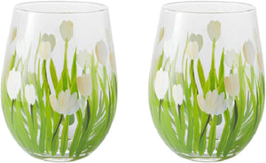 Set 2 bicchieri tumbler Livellara Flora "Tulipano"