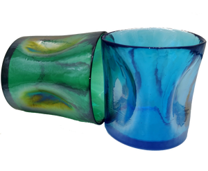 Confezione 2 bicchieri tumbler cristallo  Yalos Murano